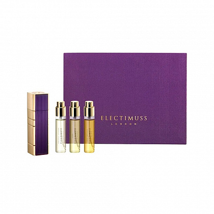 Electimuss Mixed Travel Set "Autumn" (Amber Aquilaria, Capua, Mercurial) 3x10ml + кофр 